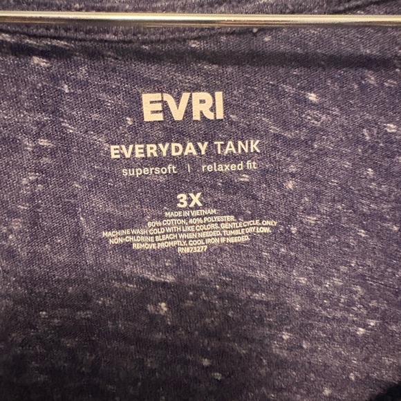 EVRI Gray Tank Top Sleeveless Casual - Picture 2 of 3